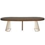Voir la diapositive 2 : Paris Prix Table de Repas Extensible  Resoa  110-260cm Noisette