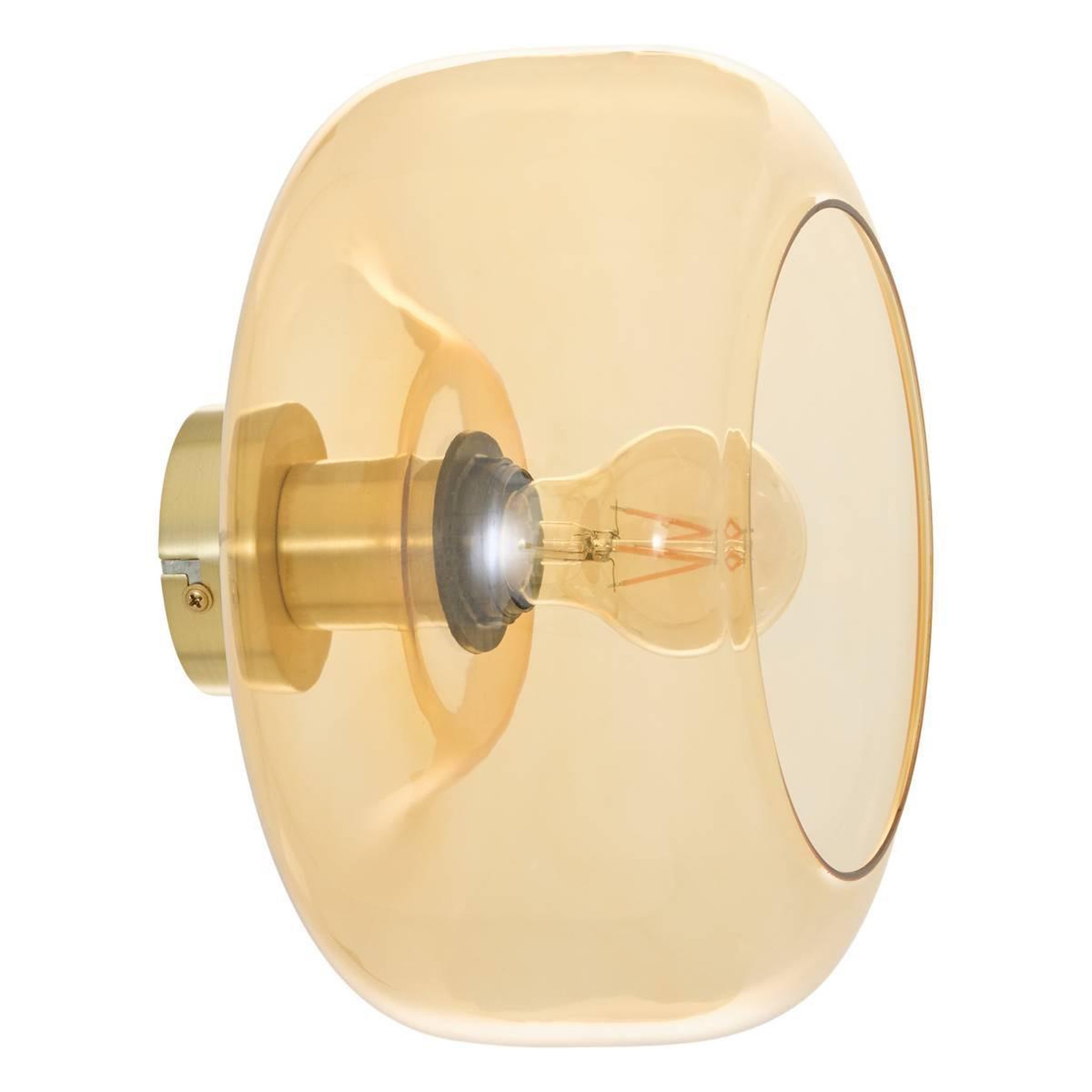 Voir la diapositive 4 : ATMOSPHERA Plafonnier Applique en Verre  Ophia  26cm Doré