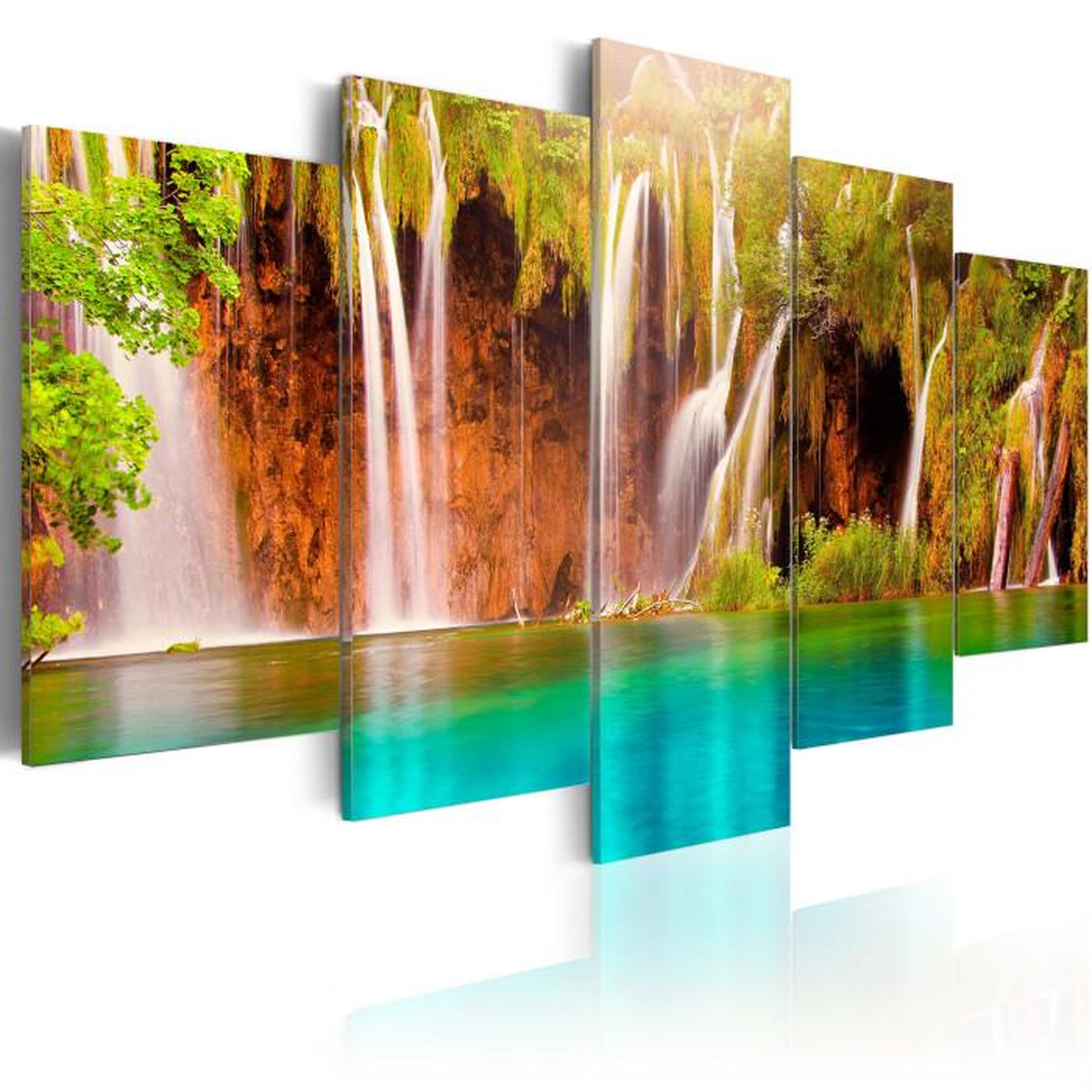 Paris Prix Tableau Imprimé  Cascade Forestière. Coloris disponibles : Multicolore