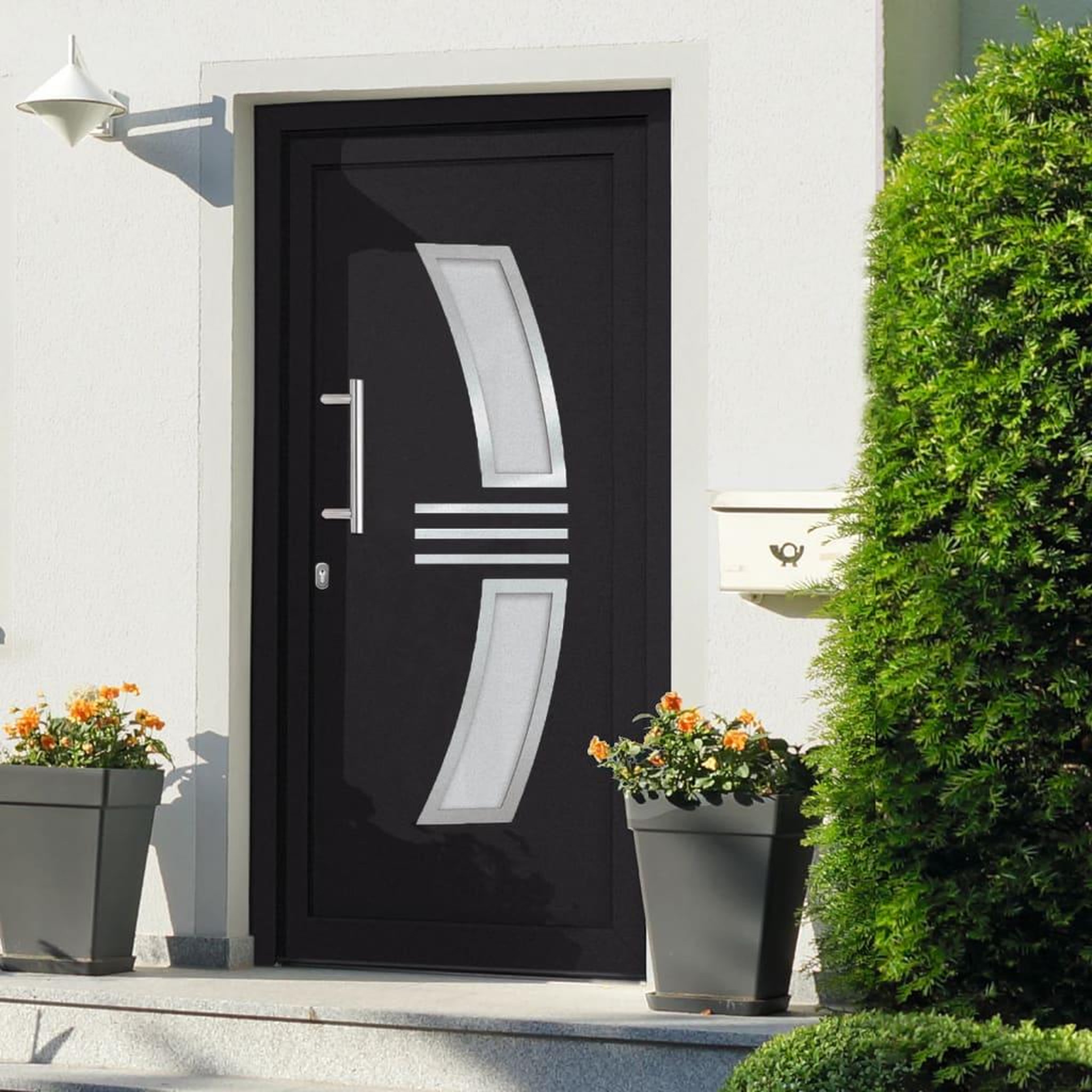 VIDAXL Porte d'entree Anthracite 88x200 cm