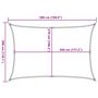 Voir la diapositive 6 : VIDAXL Voile d'ombrage 160 g/m^2 Beige 3x5 m PEHD