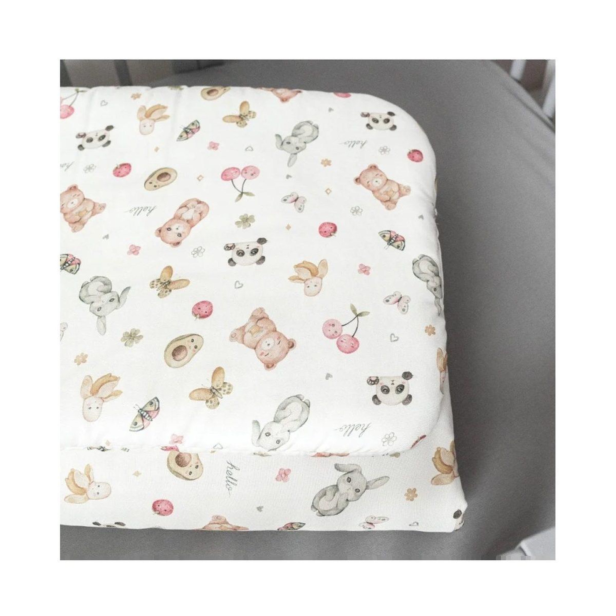 Voir la diapositive 2 : WALDIN Oreiller bébé 60 × 40 cm - motif bonbons, blanc