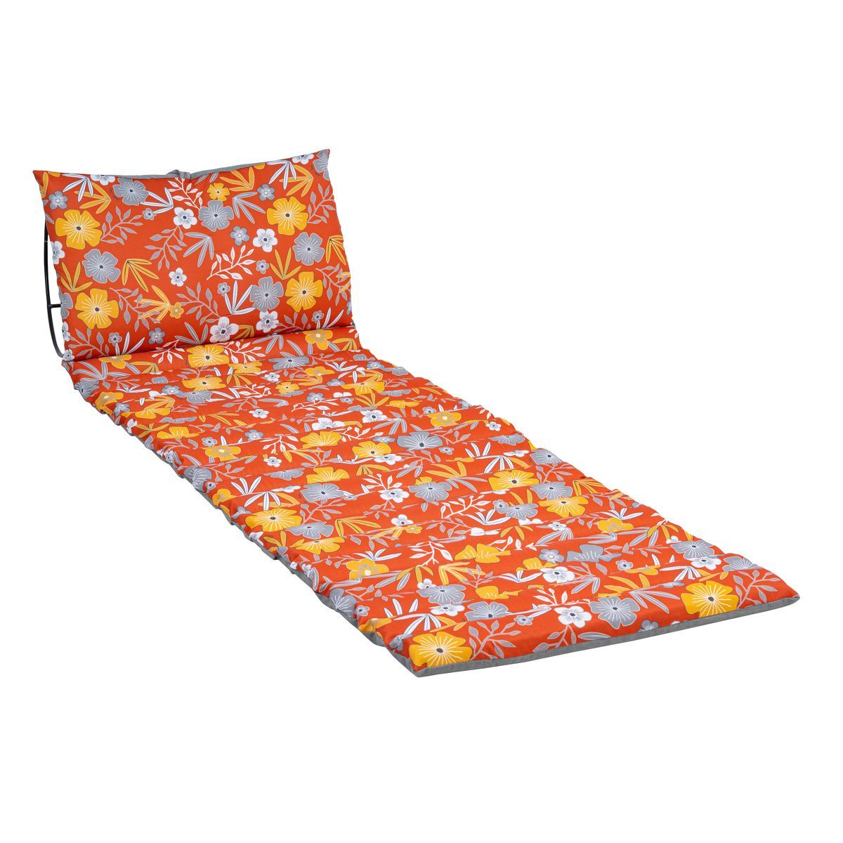 Jardin Privé Coussin bain de soleil ondulo 1740x600x50cm paprika MANOSQUE 