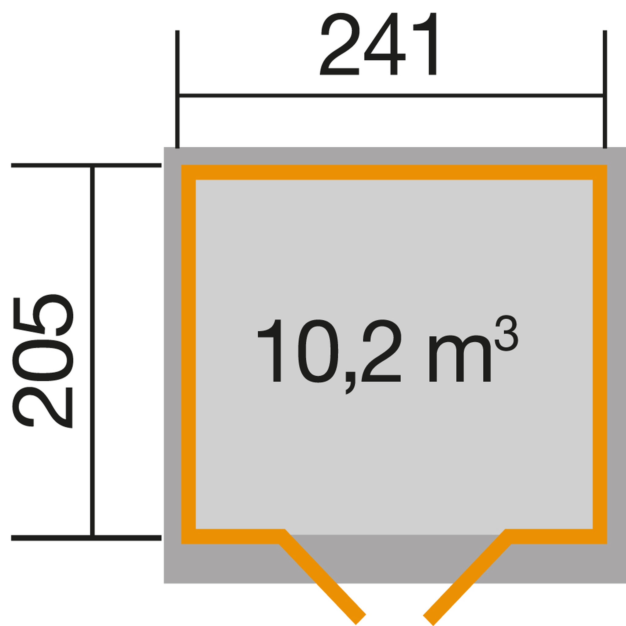 Voir la diapositive 2 : WEKA Abri de jardin bois- 4,68m²
