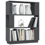 Voir la diapositive 4 : VIDAXL Bibliotheque/Separateur de piece Gris 80x25x101 cm Pin massif