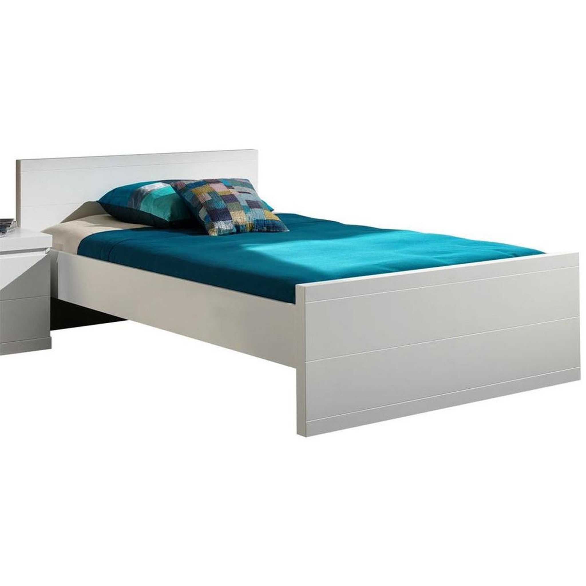 Voir la diapositive 1 : Paris Prix Lit enfant  lara  120x200cm blanc