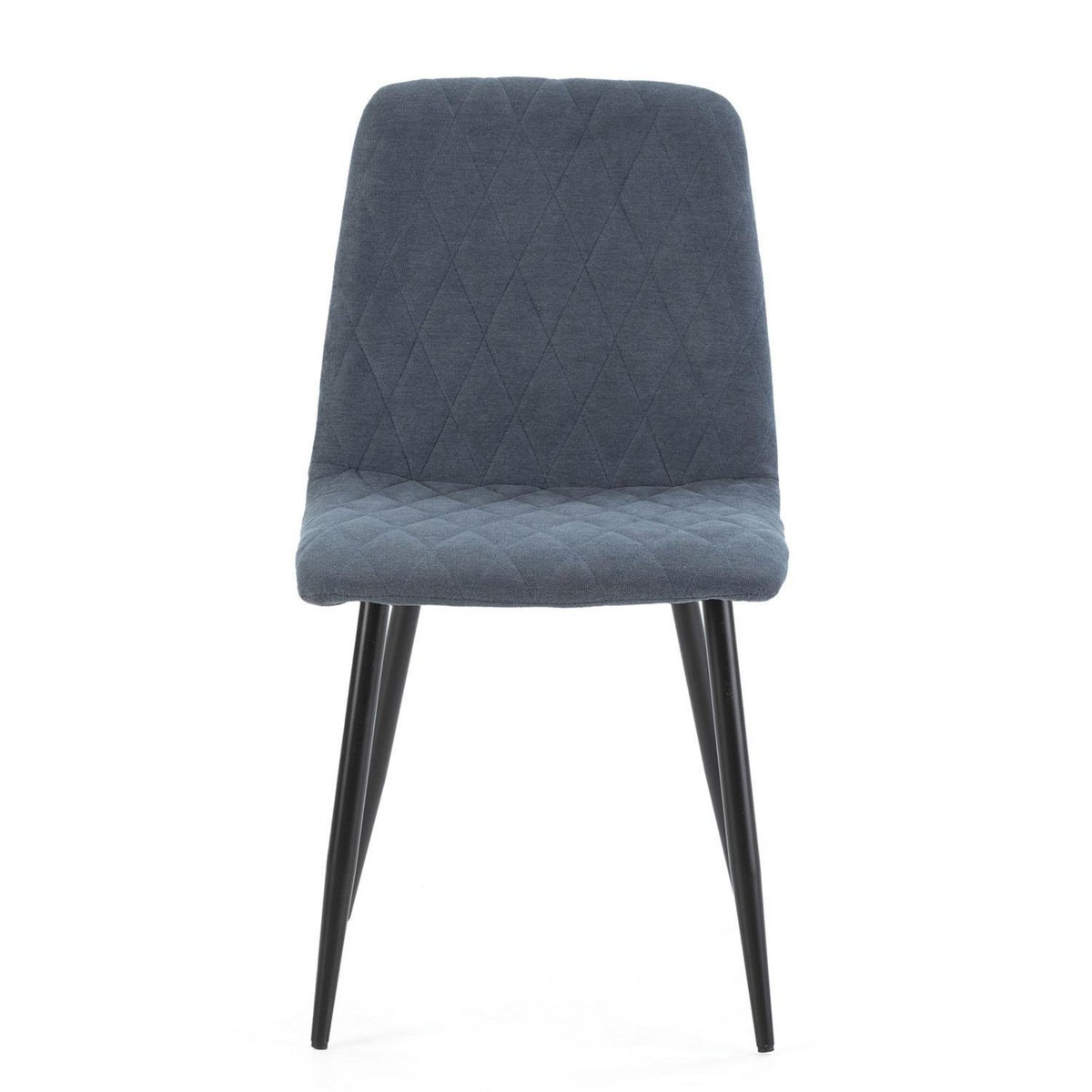 VS VENTA-STOCK Pack 4 chaises Abril recouvertes de tissu bleu