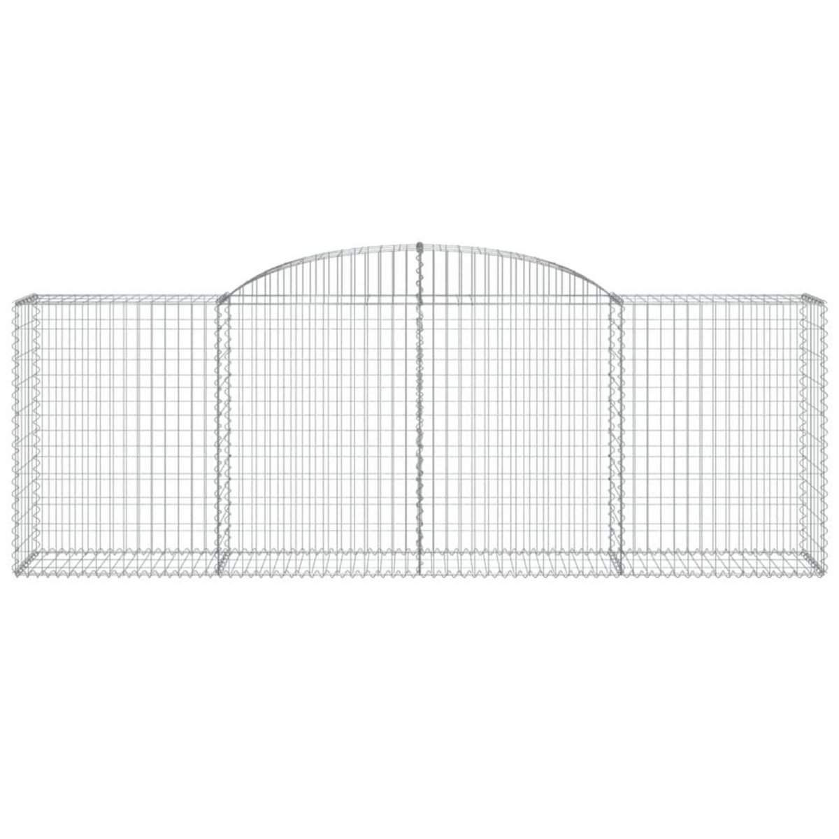VIDAXL Panier de gabions arque 300x50x100/120 cm Fer galvanise