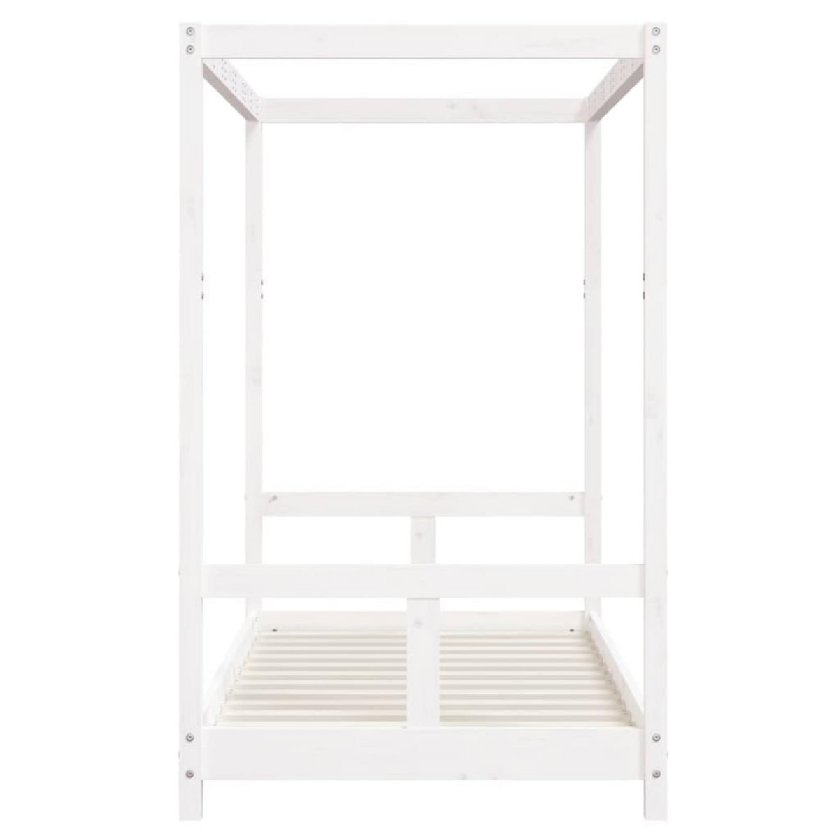 VIDAXL Cadre de lit pour enfant blanc 80x160 cm bois de pin massif