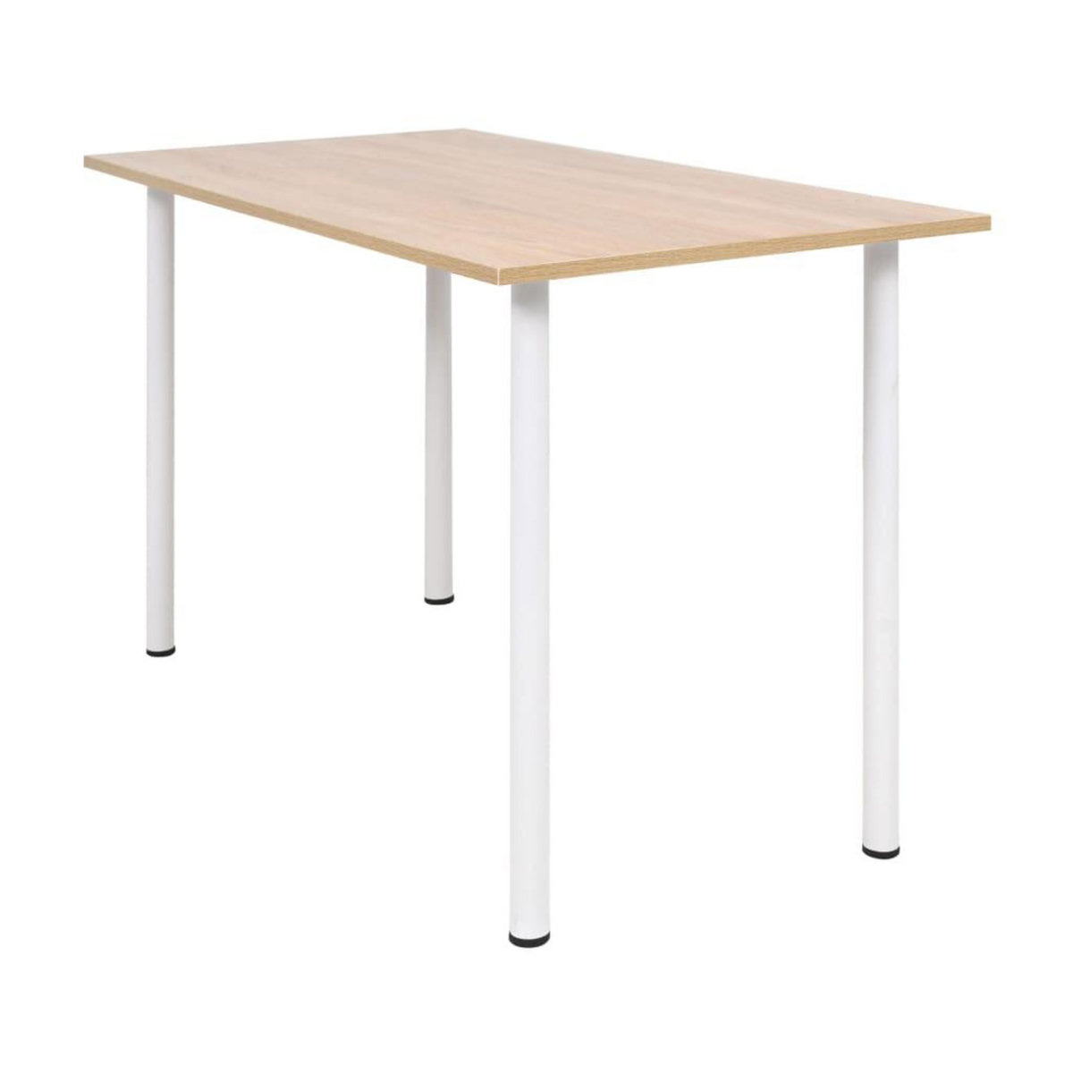 VIDAXL Table a manger 120x60x73 cm Chene et blanc