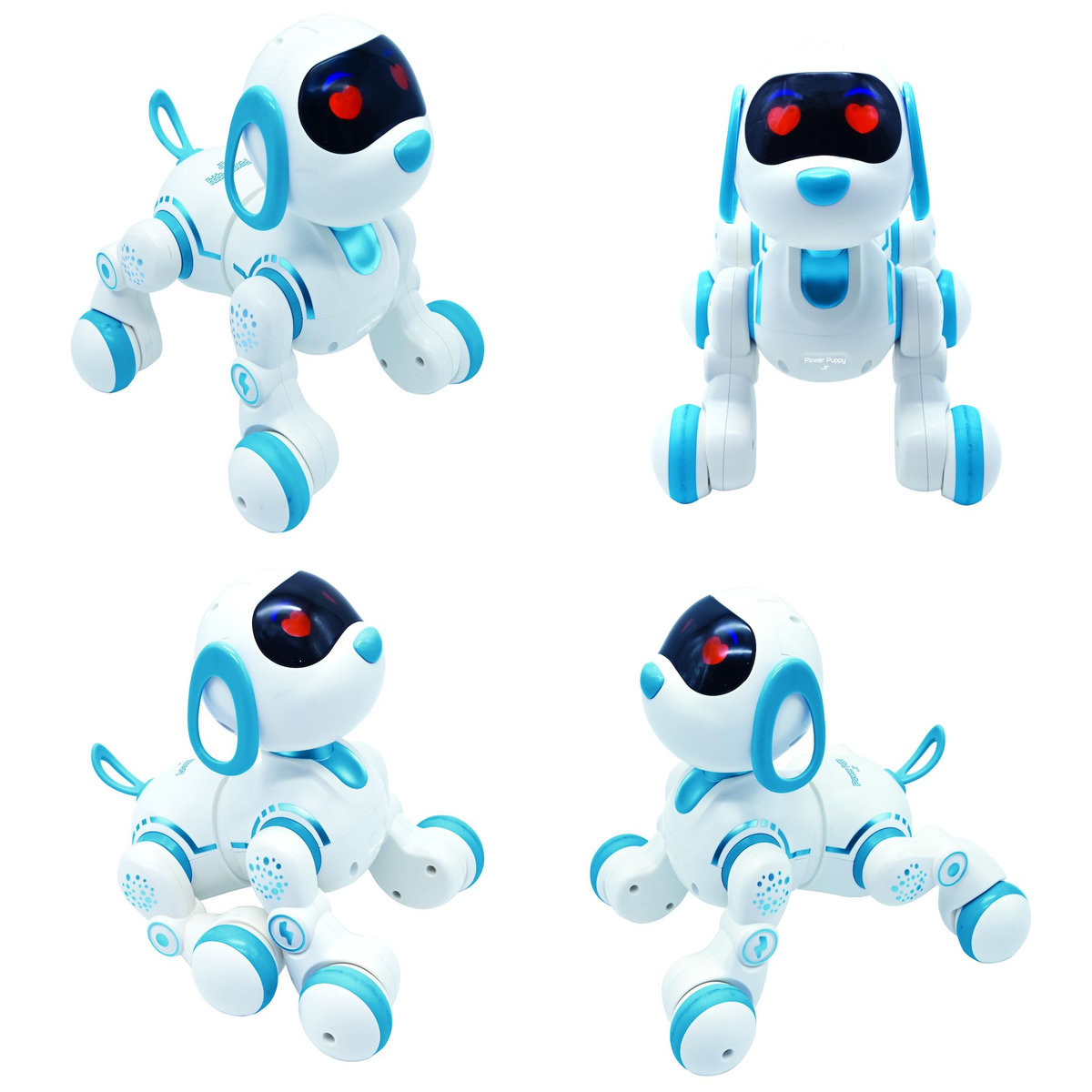 Lexibook Power Puppy Jr Bleu – Mon chiot robot programmable avec contrôle gestuel
