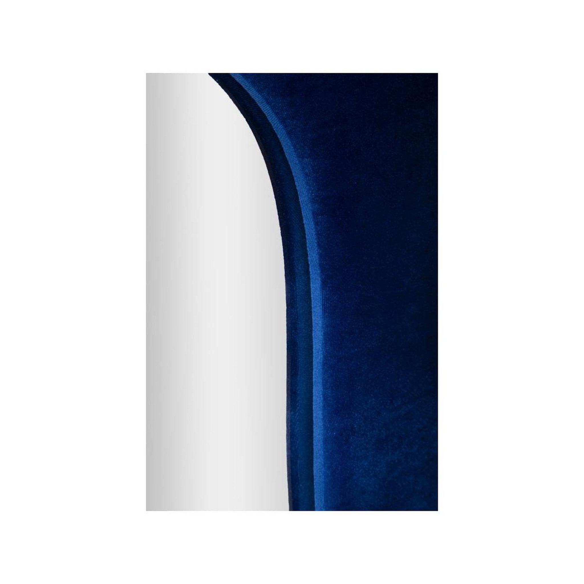 Voir la diapositive 3 : Paris Prix Miroir mural en velours  theodor  160cm bleu