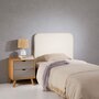 Voir la diapositive 2 : IDIMEX Tête de lit LUNAR 90 avec fixation murale, en tissu