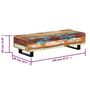 Voir la diapositive 6 : VIDAXL Table basse 120x50x30 cm Bois de recuperation solide et acier
