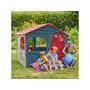 Voir la diapositive 2 : Habitat et Jardin Cabane enfant en plastique   FUN  - 140 x 111 x 115 cm - Bleu