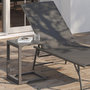 Voir la diapositive 2 : ID MARKET Lot de 2 tables d'appoint de jardin pour transat et bain de soleil PALMA gris anthracite