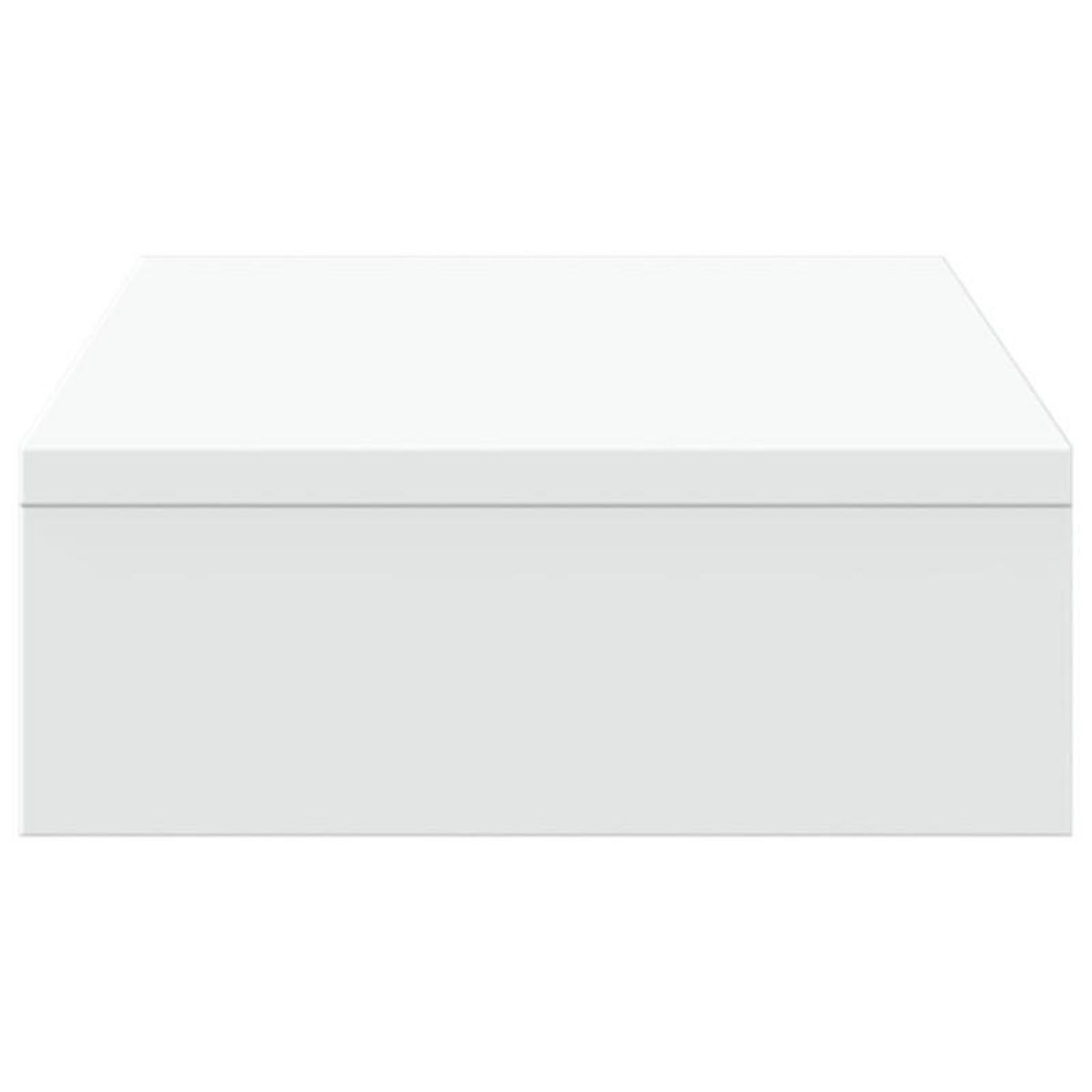 VIDAXL Support de moniteur blanc 50x27x10 cm bois d ingénierie