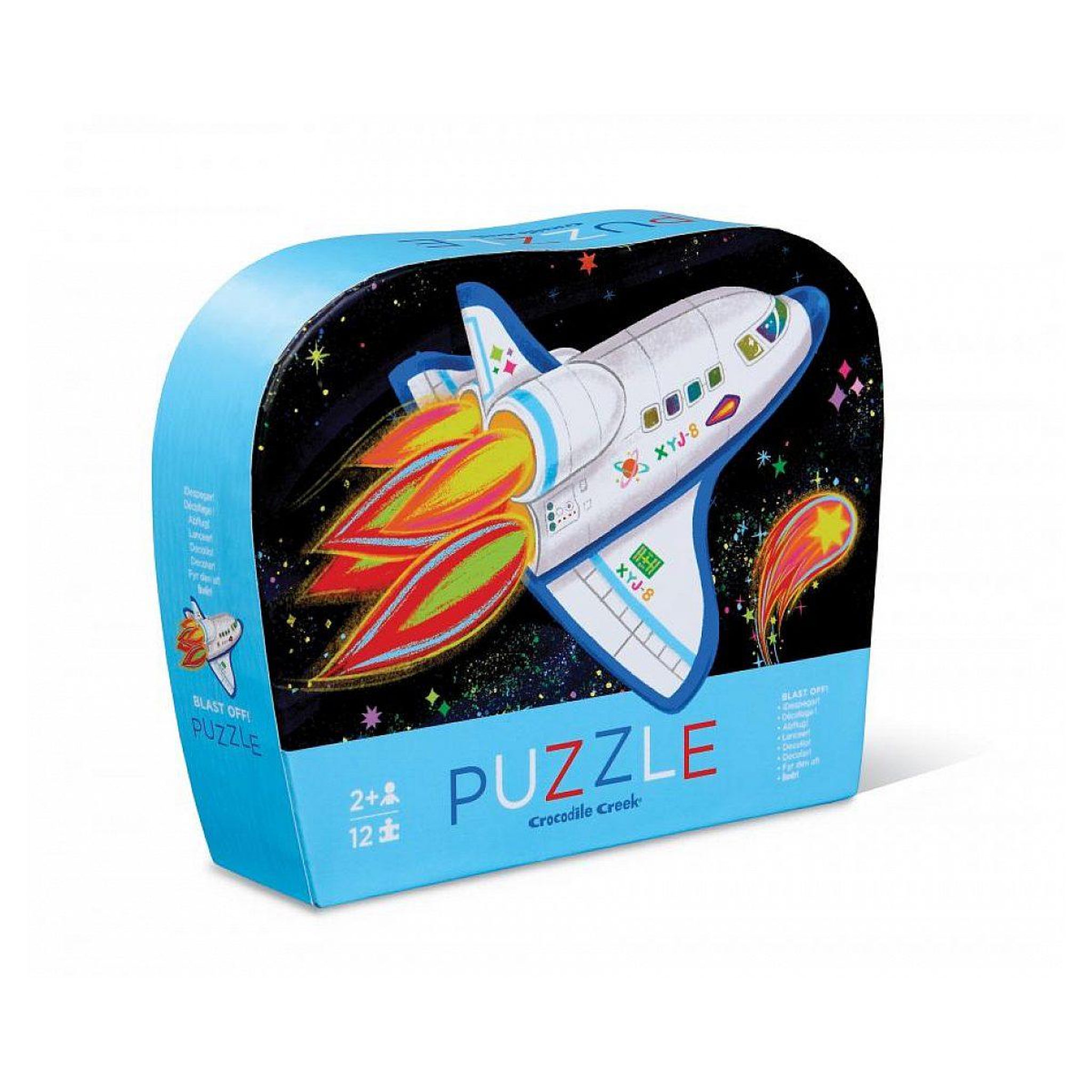 CROCODILE CREEK Puzzle 12 pieces fusee spaciale