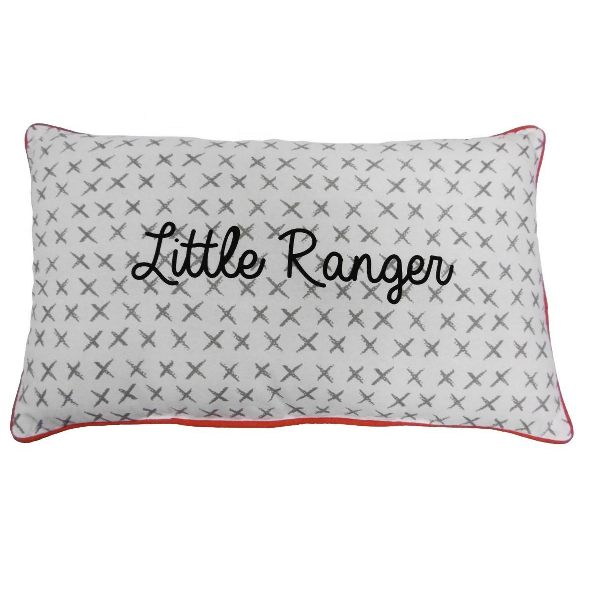 FUTURE HOME Coussin imprimé texte en coton 30x50cm little ranger