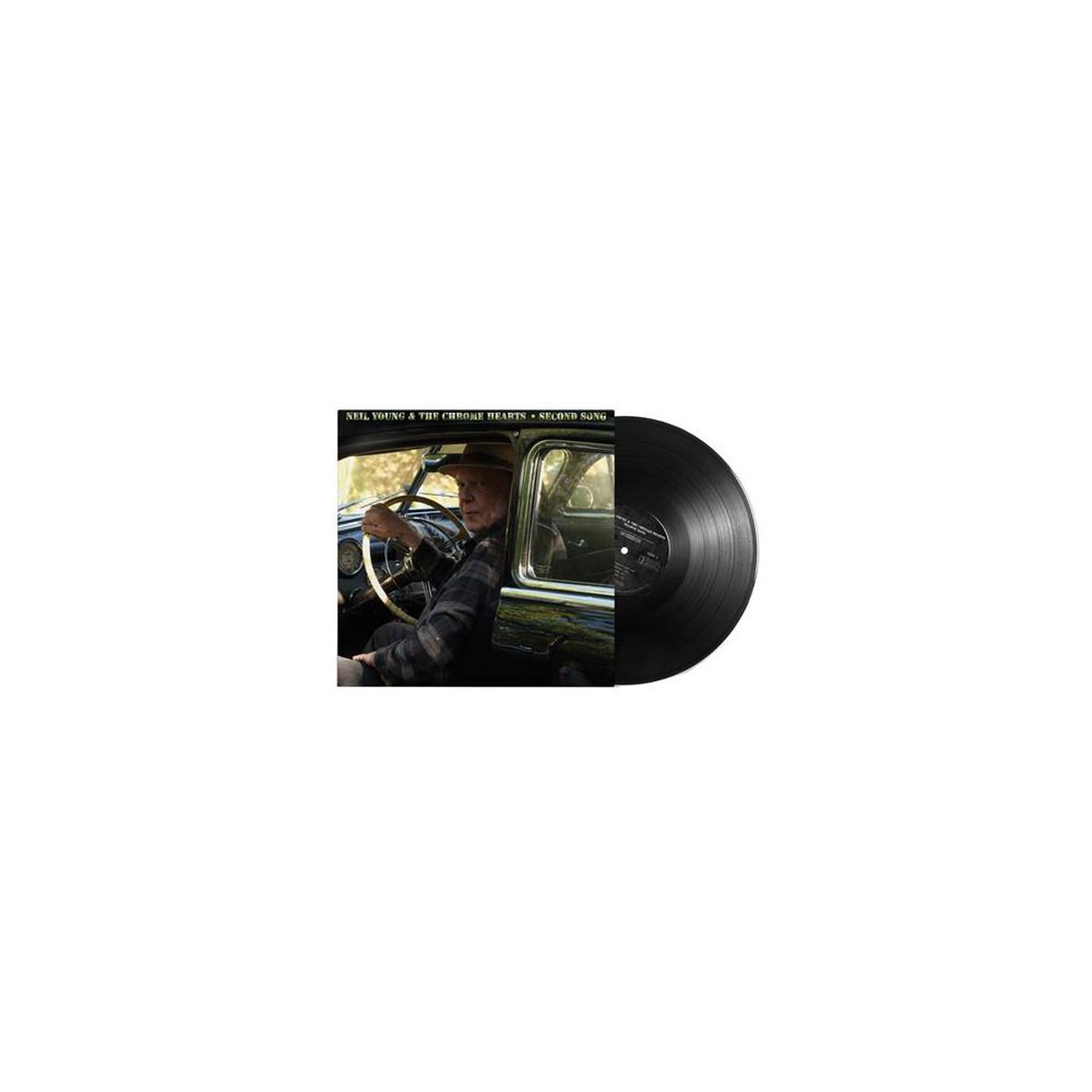 Vinyle second song (2026) neil young & the chrome hearts, disque noir édition standard