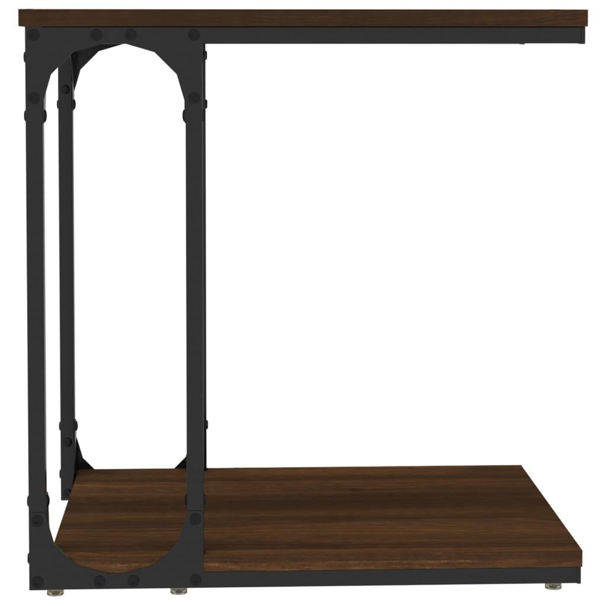 Voir la diapositive 5 : VIDAXL Table d'appoint Chene marron 50x35x52 cm Bois d'ingenierie
