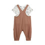 Voir la diapositive 2 : Petit Béguin Ensemble salopette bébé en gaze de coton et t-shirt Yao