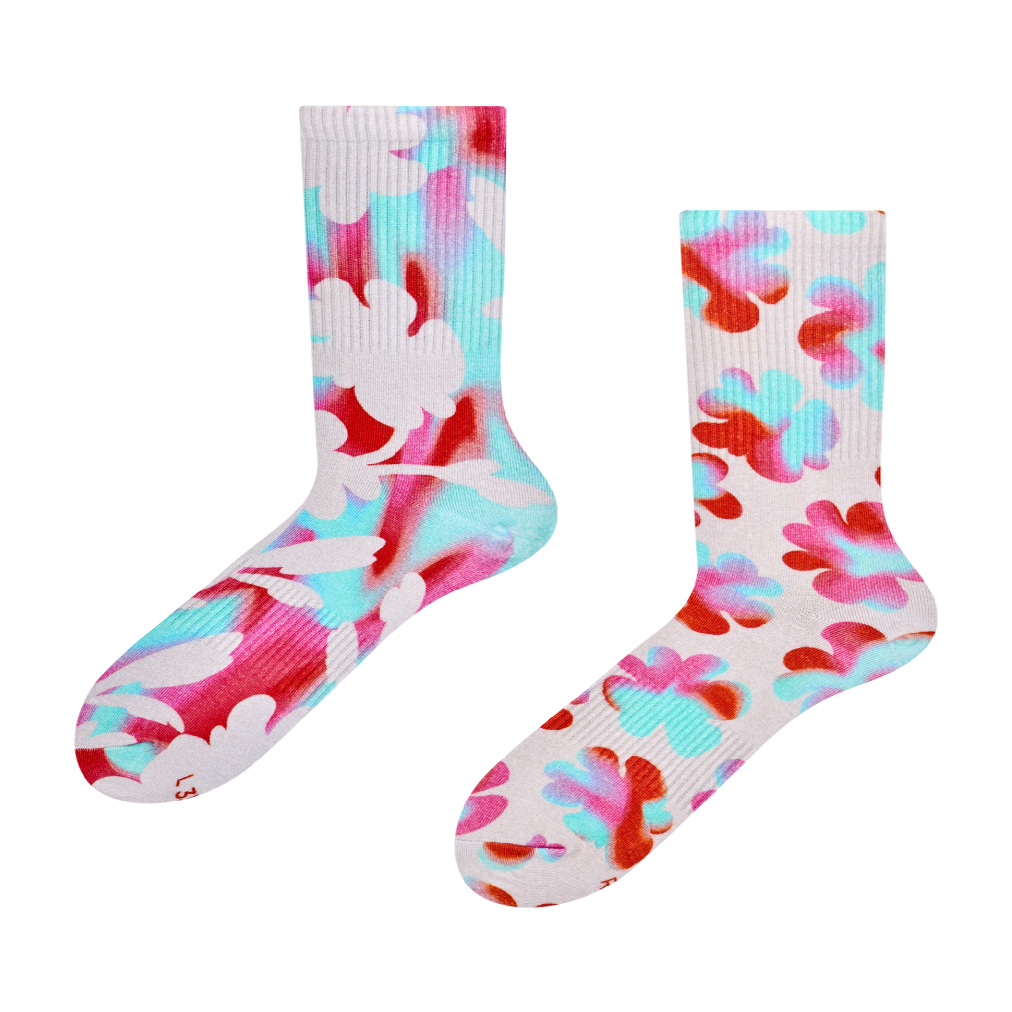 DEDOLES Chaussettes côtelées fleurs funky