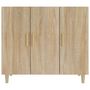Voir la diapositive 3 : VIDAXL Buffet chêne sonoma 90x34x80 cm bois d ingénierie