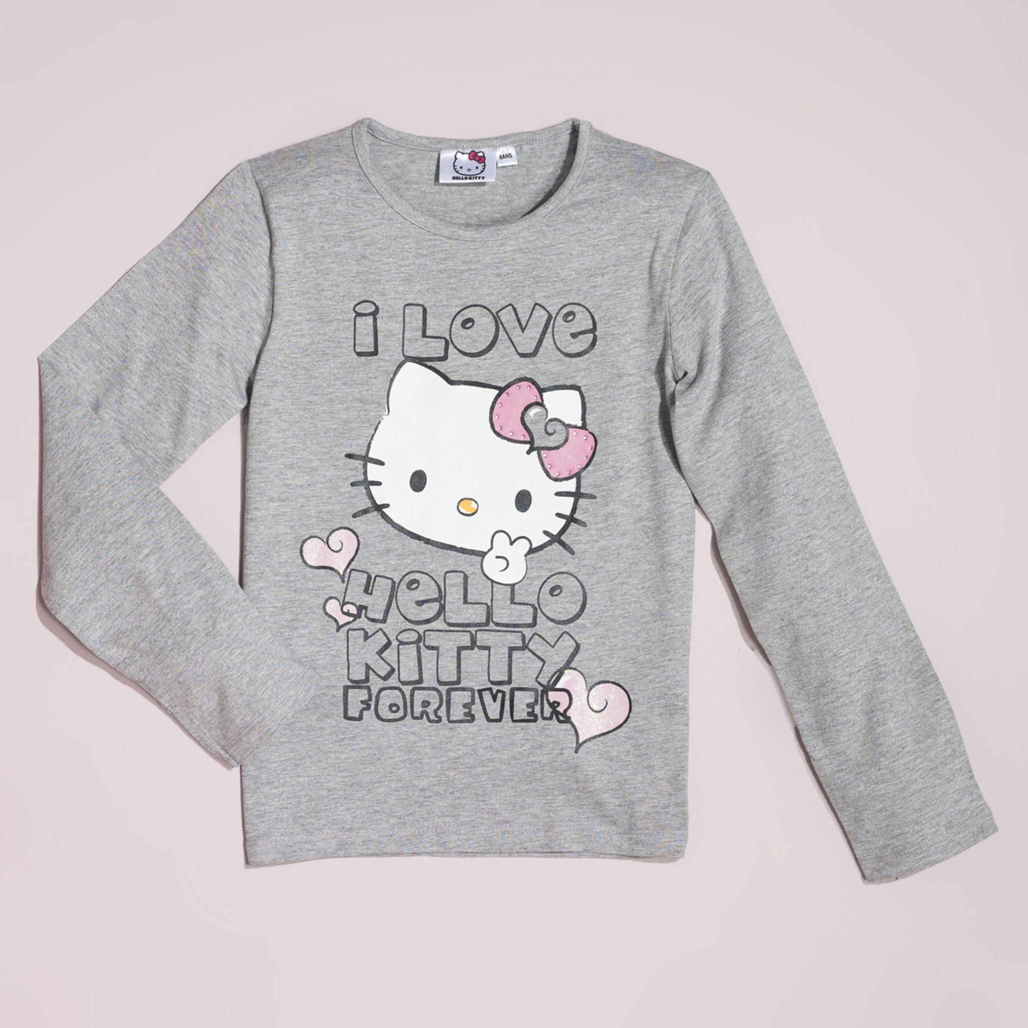 Pull Fille Hello Kitty - Manches Longues - Taille 10-12 - Rose - Occasion
