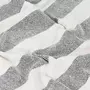 VIDAXL Couverture Coton Rayures 160x210 cm Anthracite