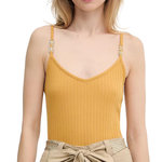 MORGAN Débardeur Jaune Femme Morgan BAO. Coloris disponibles : Jaune
