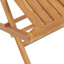 Voir la diapositive 4 : VIDAXL Chaises de jardin pliantes lot de 4 47x47x89cm bois massif teck