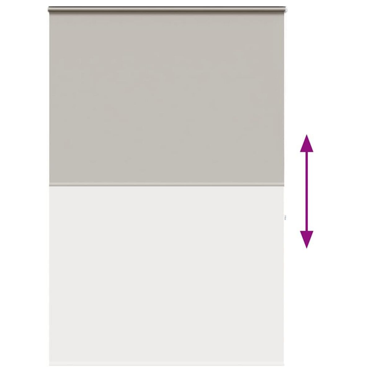 VIDAXL Store enrouleur de douche avec cassette largeur du tissu 146 cm