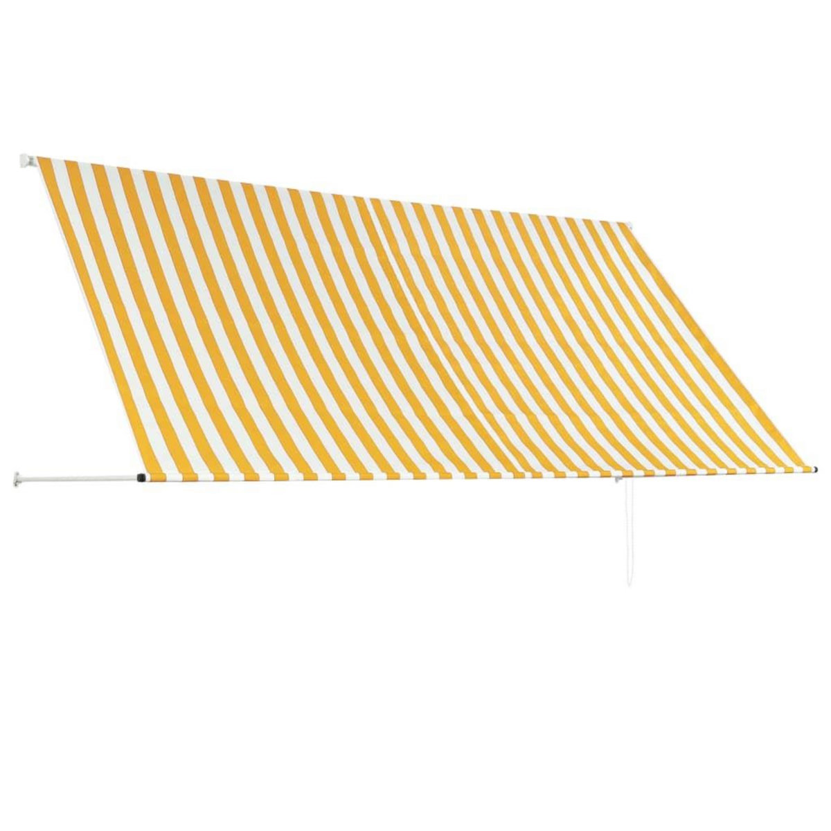 VIDAXL Auvent retractable 300x150 cm Jaune et blanc