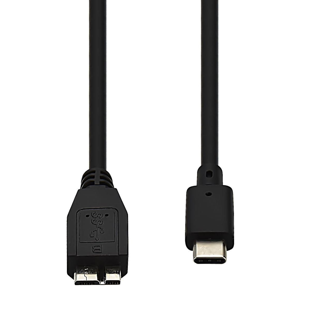 ESSENTIEL B Câble USB C USB-C vers Micro USB 3.0 - 1M NOIR