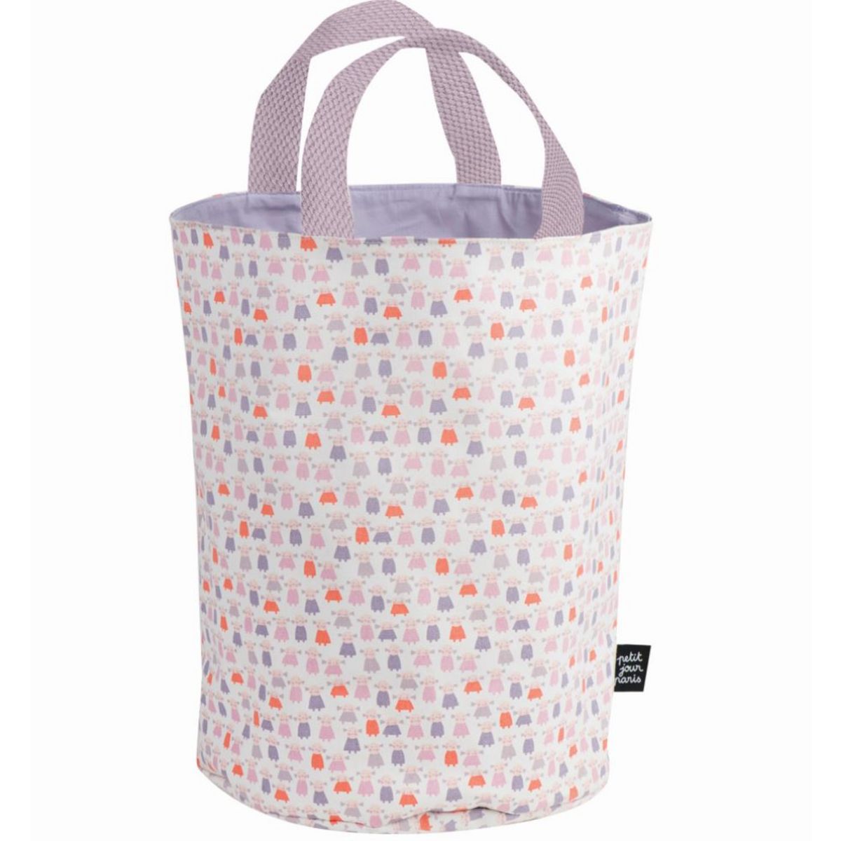 Corbeille à jouets ou linge "les poupées"