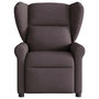 Voir la diapositive 3 : VIDAXL Fauteuil inclinable Marron fonce Tissu