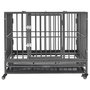 Voir la diapositive 2 : VIDAXL Cage pour chiens avec roues Acier 92x62x76 cm
