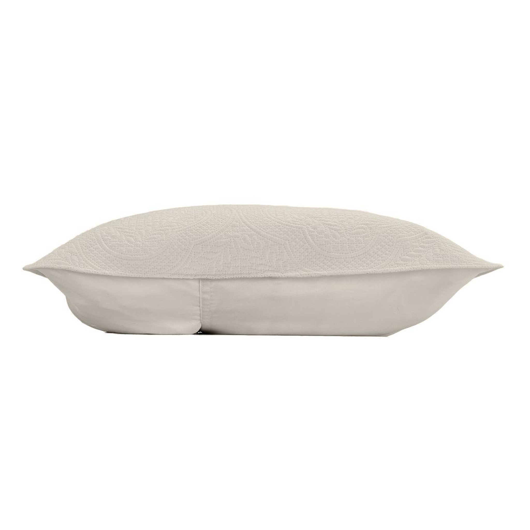 Voir la diapositive 4 : Douceur d'Intérieur Couvre-lit & 2 housses de coussin  romane  220x240cm naturel