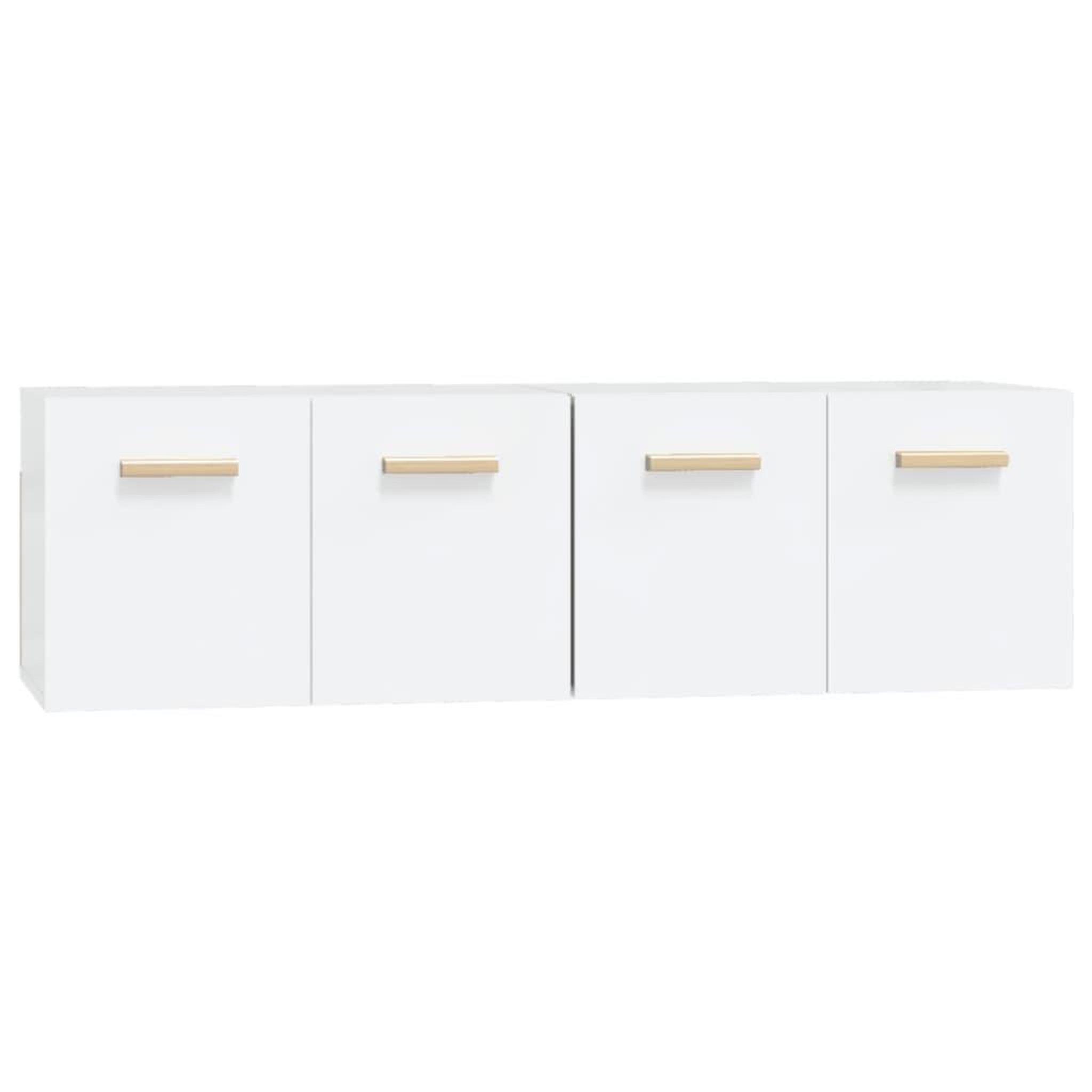 Voir la diapositive 2 : VIDAXL Armoires murales 2 pcs Blanc 60x36,5x35 cm Bois d'ingenierie