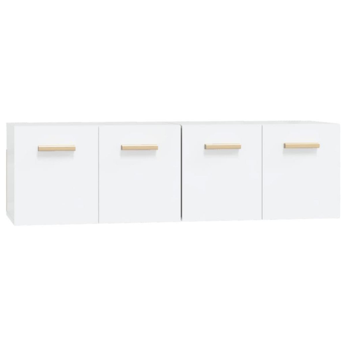 VIDAXL Armoires murales 2 pcs Blanc 60x36,5x35 cm Bois d'ingenierie