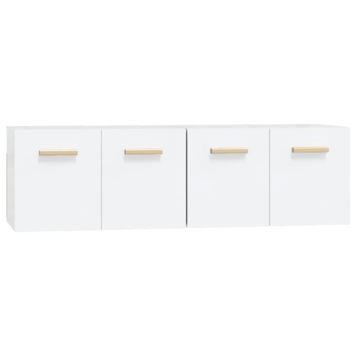 VIDAXL Armoires murales 2 pcs Blanc 60x36,5x35 cm Bois d'ingenierie