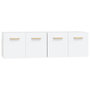 Voir la diapositive 2 : VIDAXL Armoires murales 2 pcs Blanc 60x36,5x35 cm Bois d'ingenierie