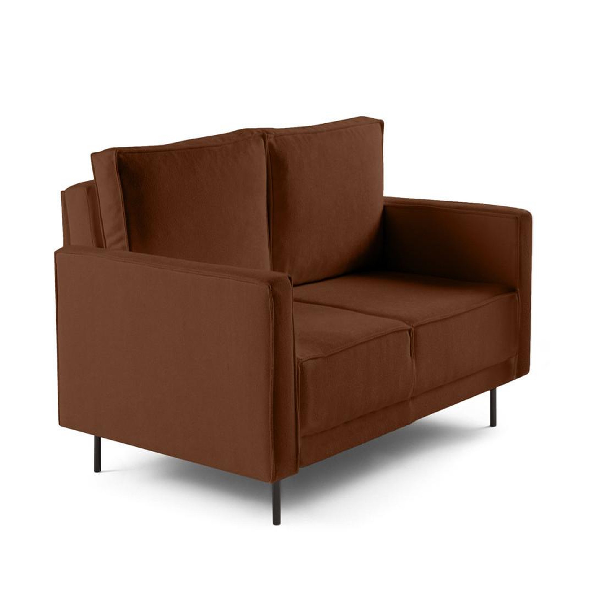 Voir la diapositive 2 : LISA DESIGN Charlie - canapé droit 2 places - en tissu