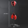 Voir la diapositive 3 : HOMCOM Punching ball enfant - sac de frappe enfant - hauteur réglable - base lestage, pompe, 2 gants inclus - rouge noir