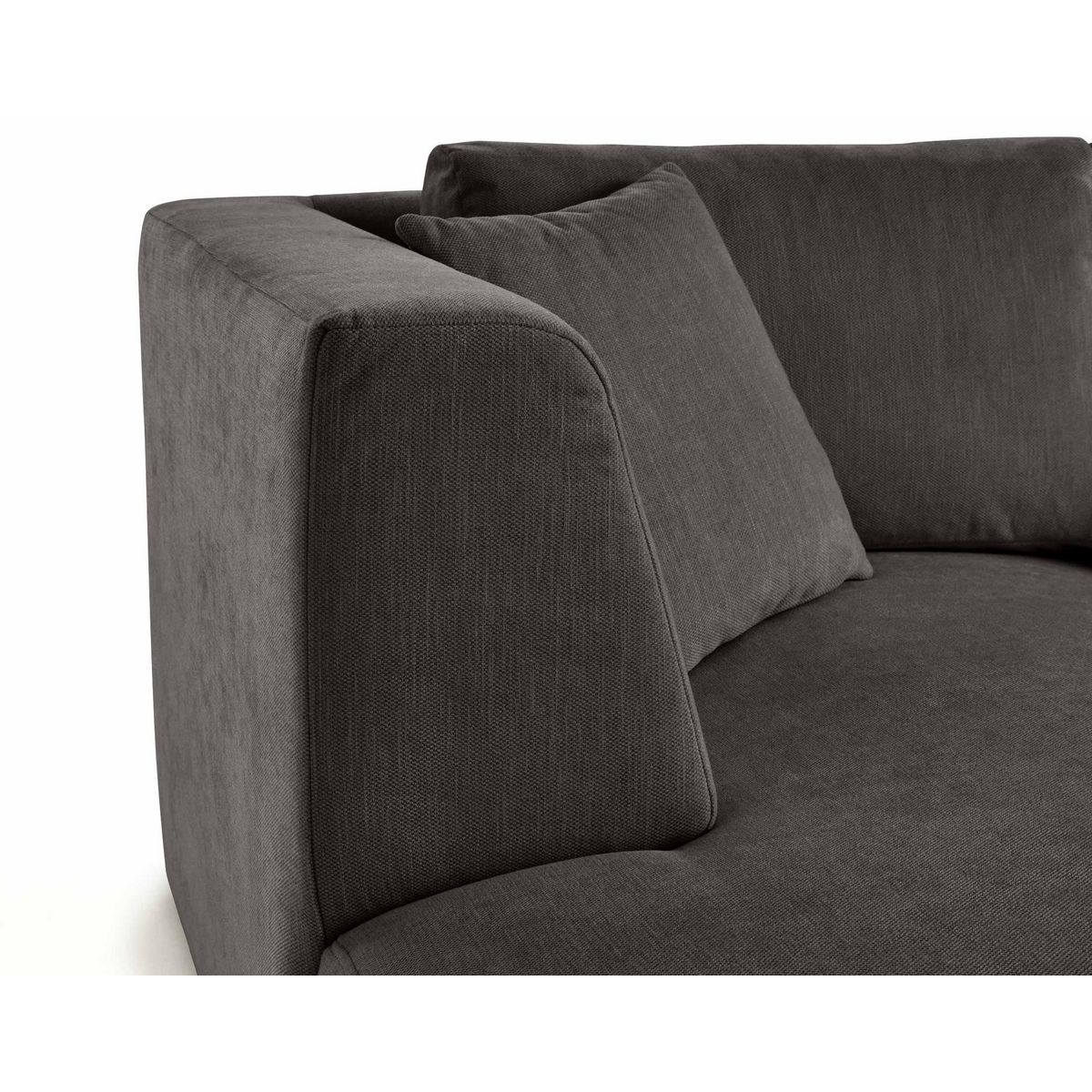 LISA DESIGN Santorini - module d'assise méridienne gauche - en tissu texturé