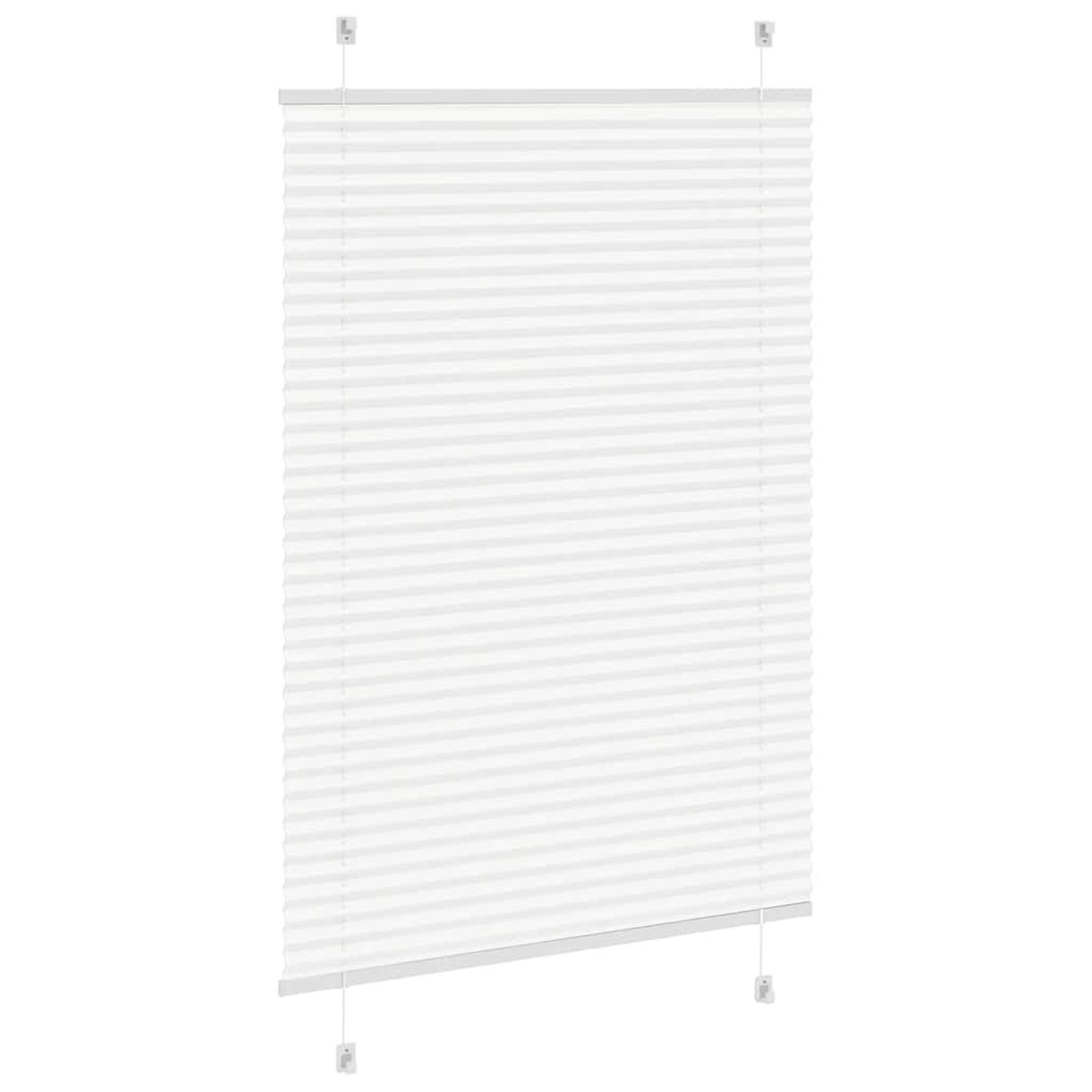 Voir la diapositive 4 : VIDAXL Store plisse blanc 85x100 cm largeur du tissu 84,4 cm polyester