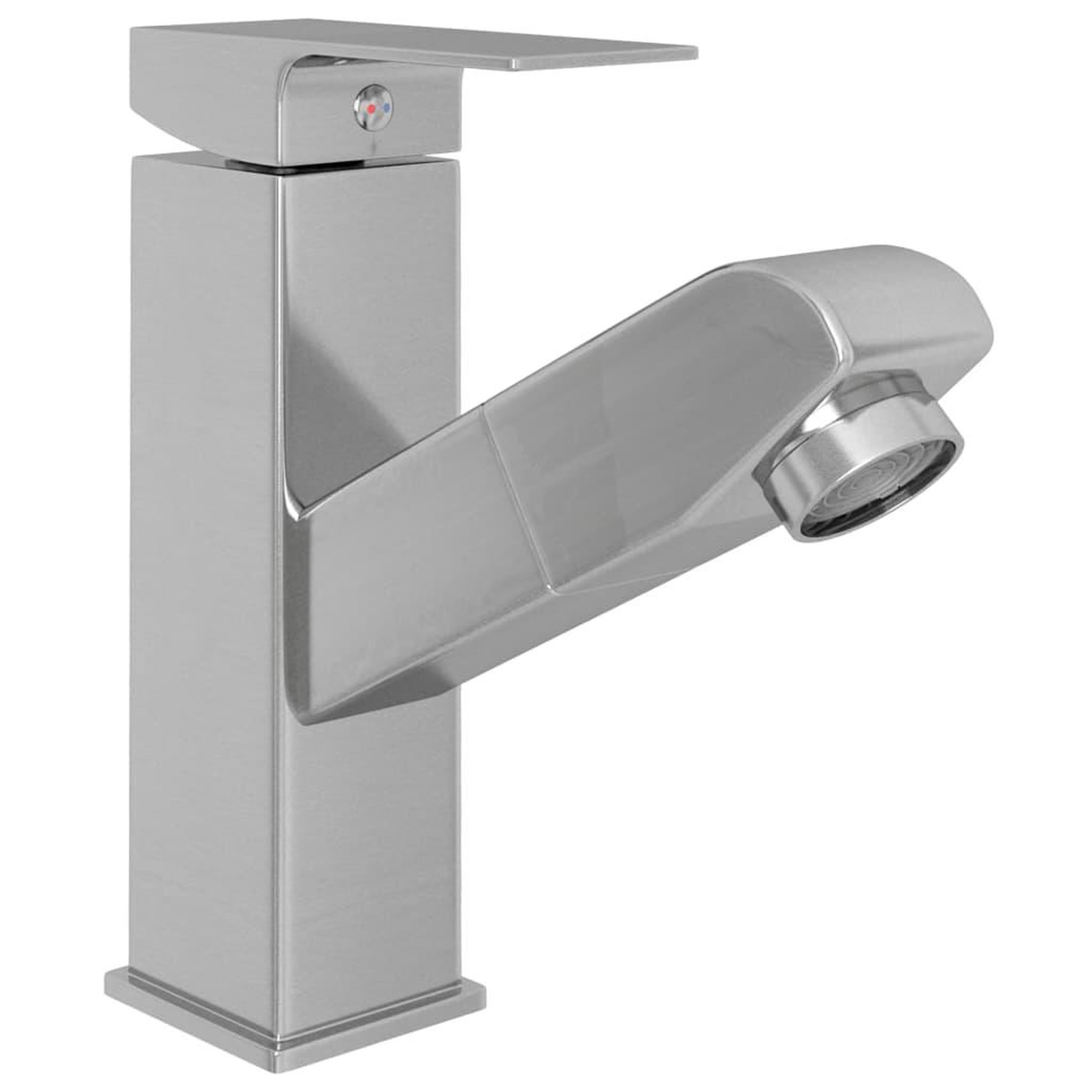 Voir la diapositive 3 : VIDAXL Robinet de lavabo retractable de bain Argente 157x172 mm