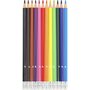 AUCHAN Etui de 12 crayons de couleur effaçables avec bout gomme