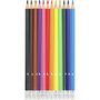 Voir la diapositive 2 : AUCHAN Etui de 12 crayons de couleur effaçables avec bout gomme